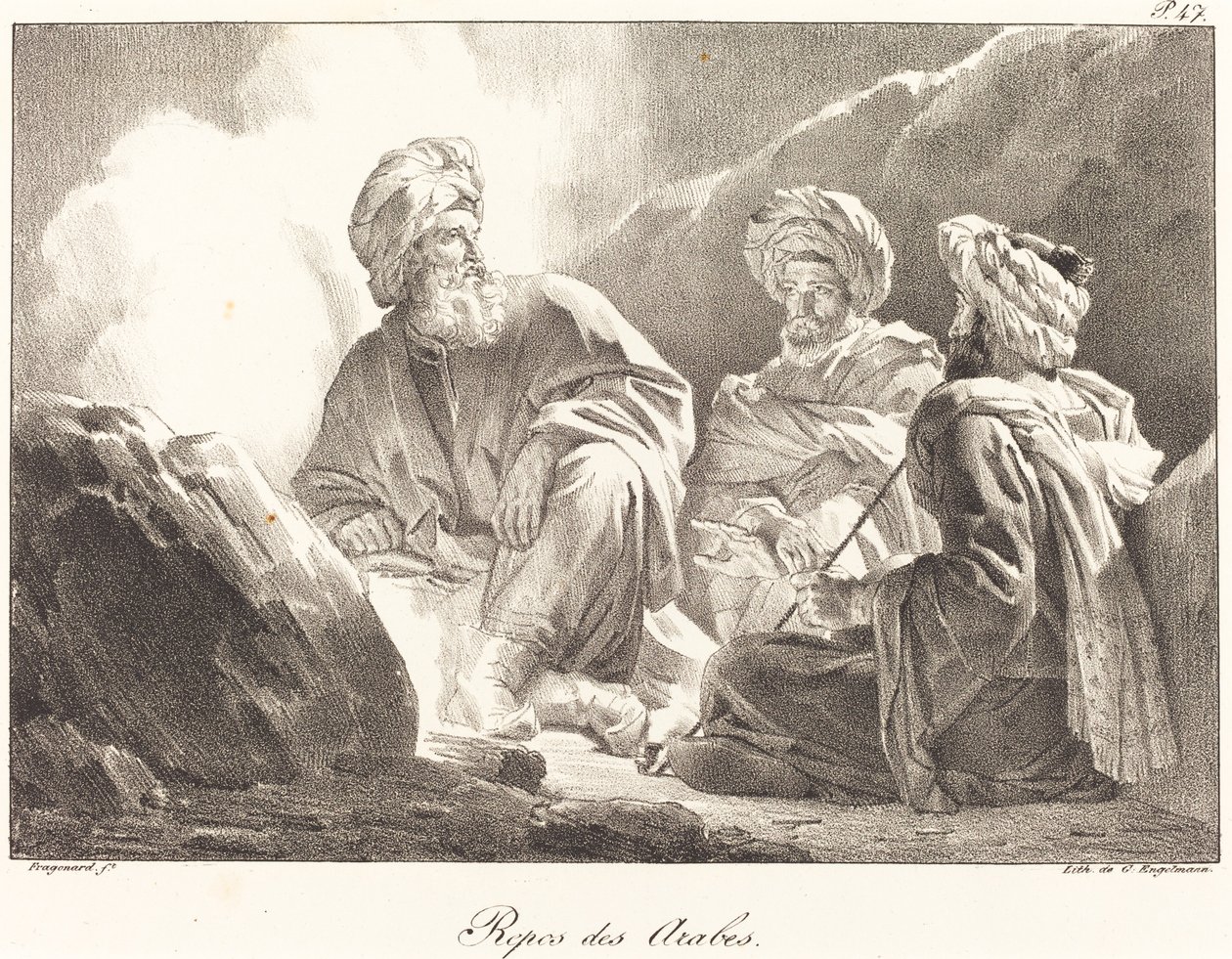 Arapların geri kalanı by Alexandre Evariste Fragonard