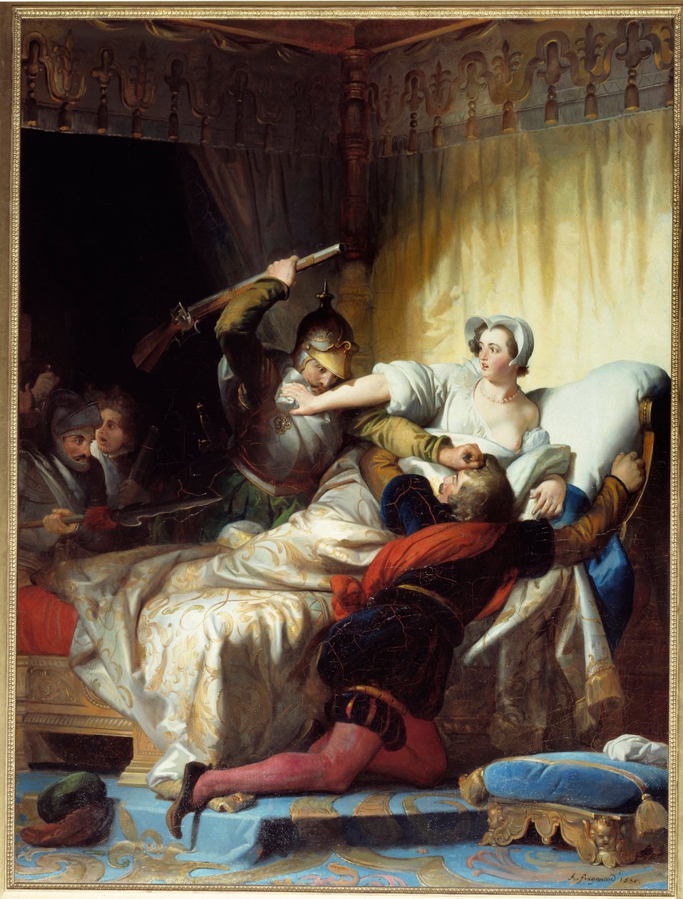 Dinler Savaşı: “” 24/08/1572 tarihinde Saint Barthelemy katliamından sahne”” Resim Evariste Fragonard (1780-1850) 1836 Güneş. 1,79x1,33 m by Alexandre Evariste Fragonard