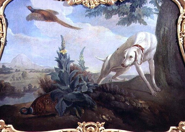 Peyzajda Oyun Olan Köpek by Alexandre F. (school of) Desportes