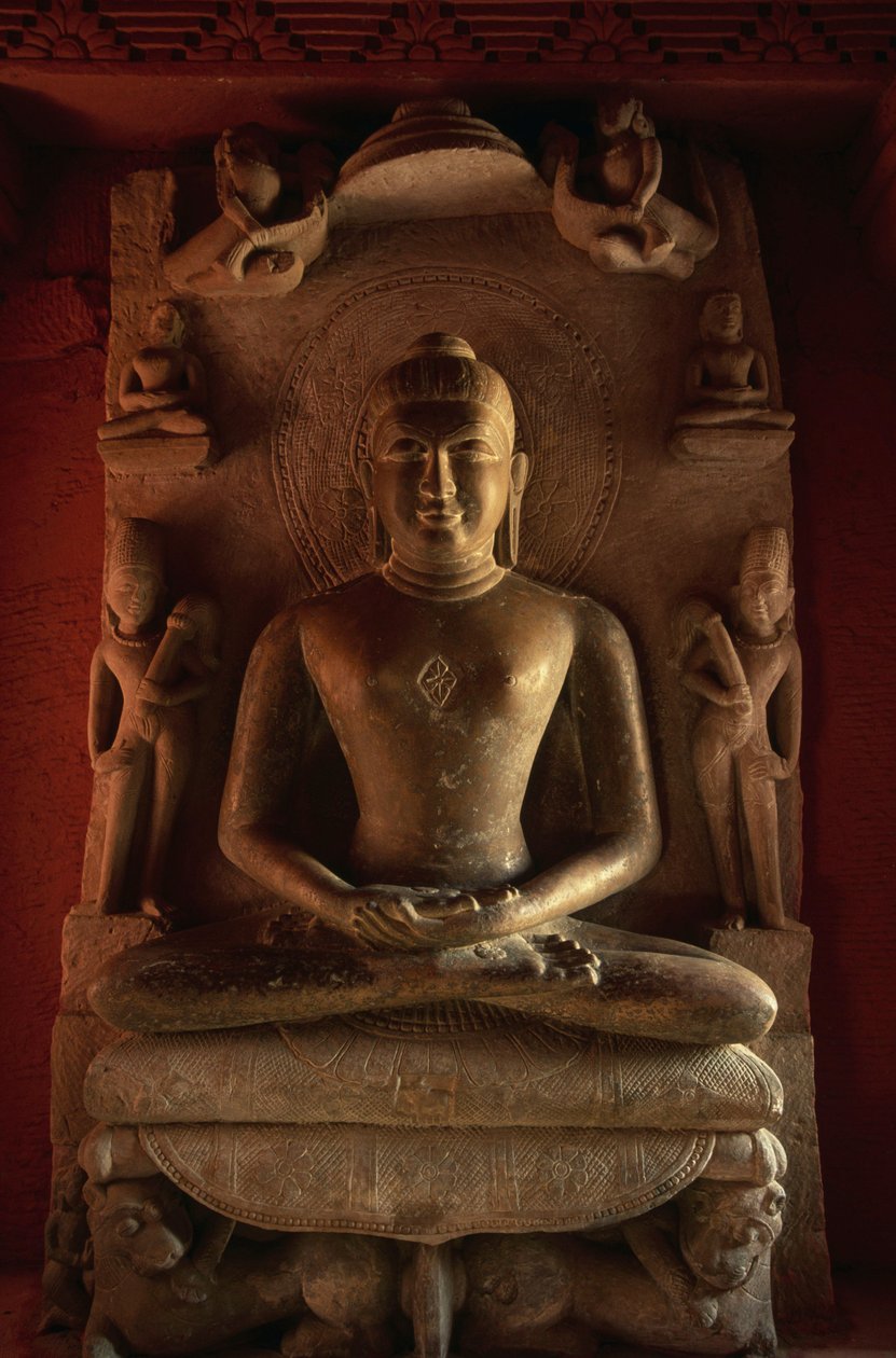Tirthankara heykeli, Jain tapınağı No 24, Deogarh, Uttar Pradesh, Hindistan, 8.-17. yüzyıl. by Nicolas Toussaint Charlet