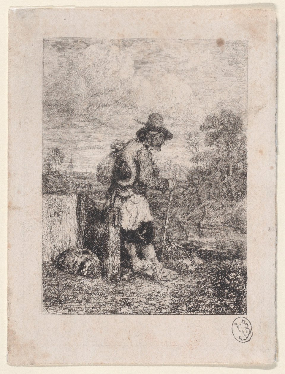 Bir Dilenci, 1833-38. by Alexandre Gabriel Decamps