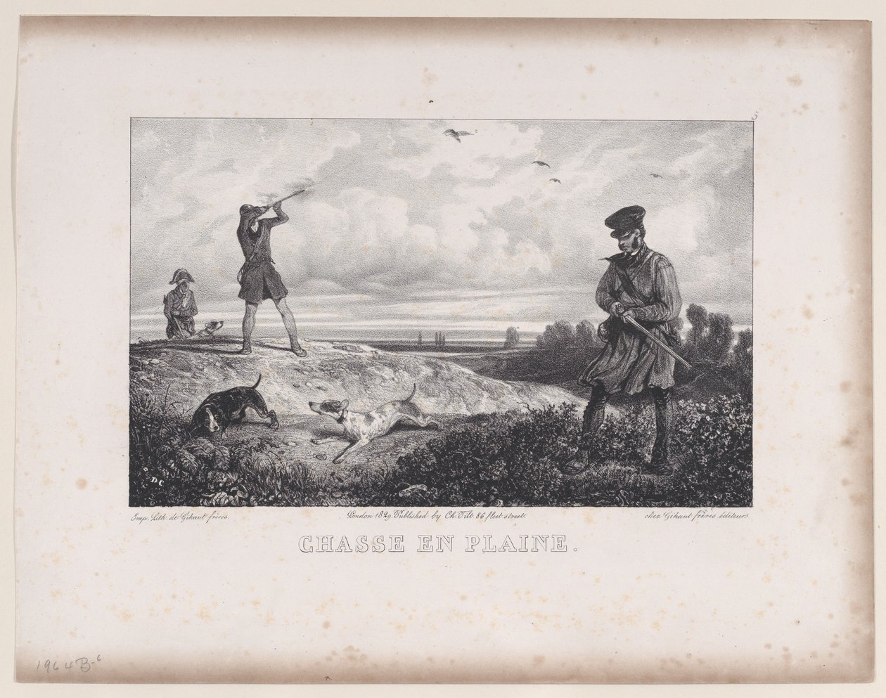 Av Sahneleri serisinden Tarlada Avlanma, 1829. by Alexandre Gabriel Decamps