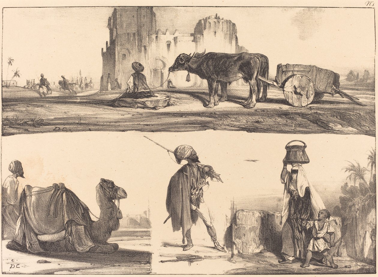 oryantal vinyetler by Alexandre Gabriel Decamps