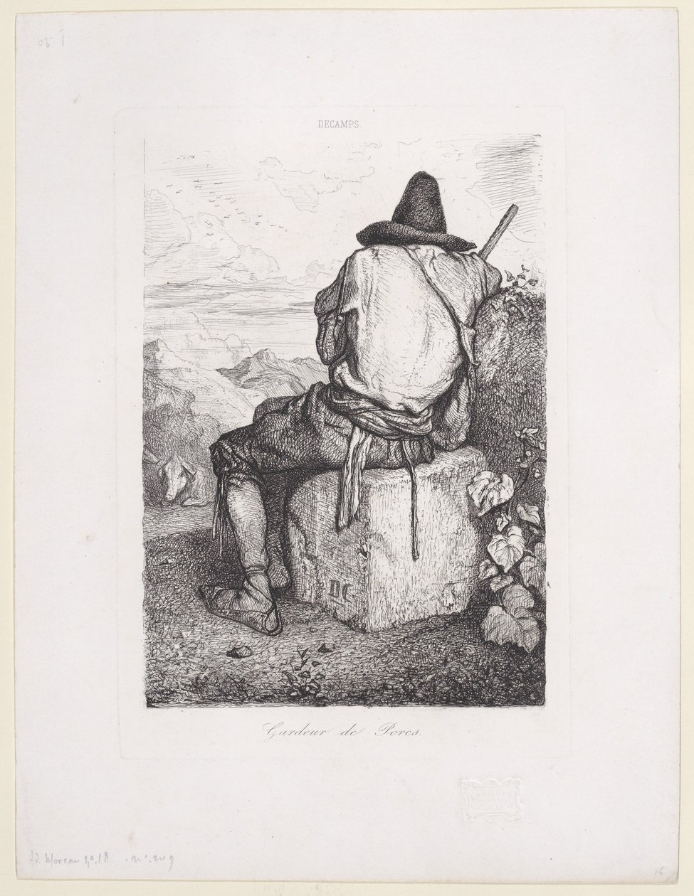 Domuz Bekçisi, 1843. by Alexandre Gabriel Decamps