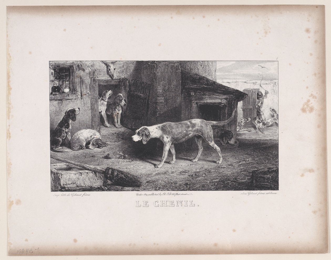 Kulübe, Avlanma Sahneleri dizisinden, 1829. by Alexandre Gabriel Decamps