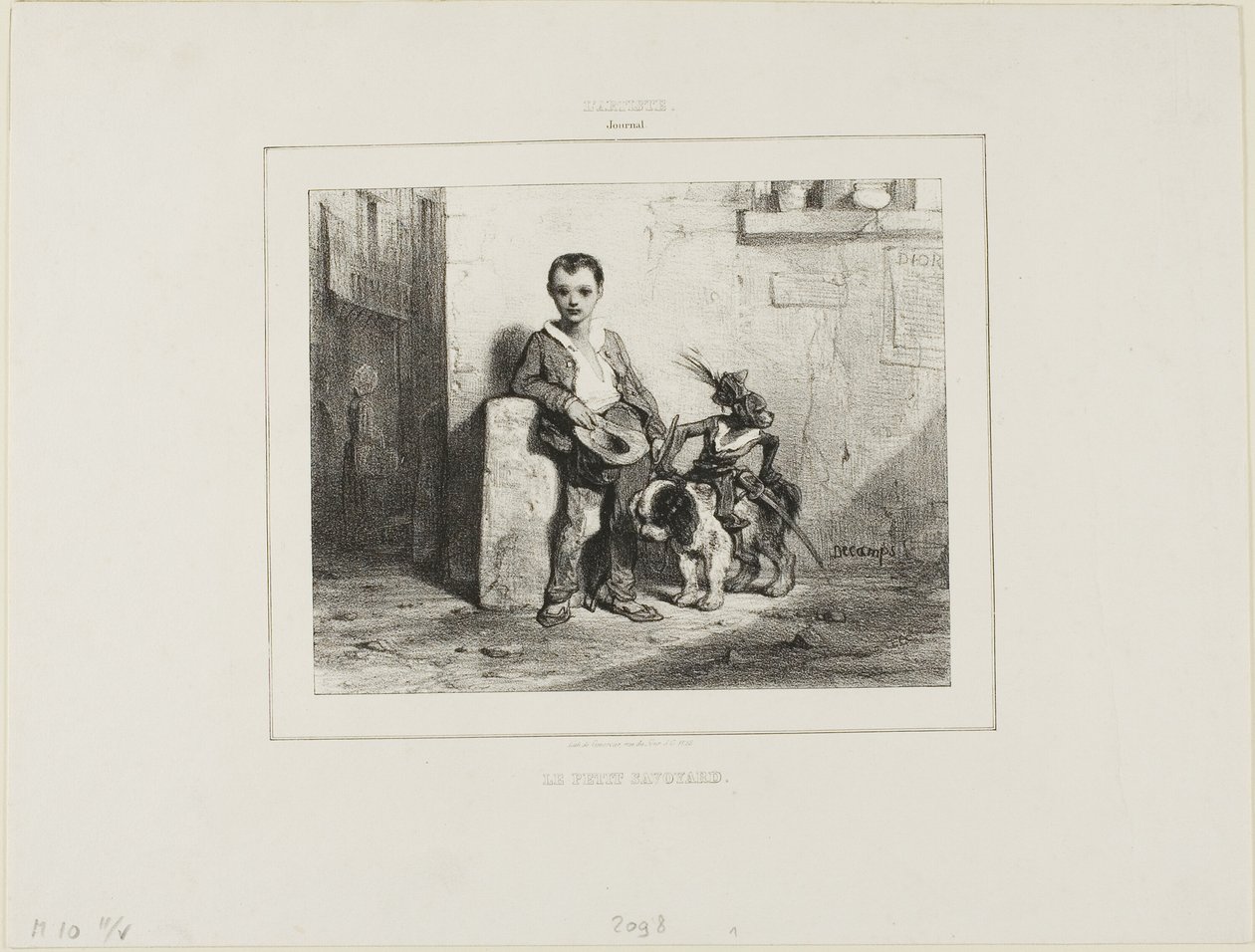 Küçük Savoyard by Alexandre Gabriel Decamps