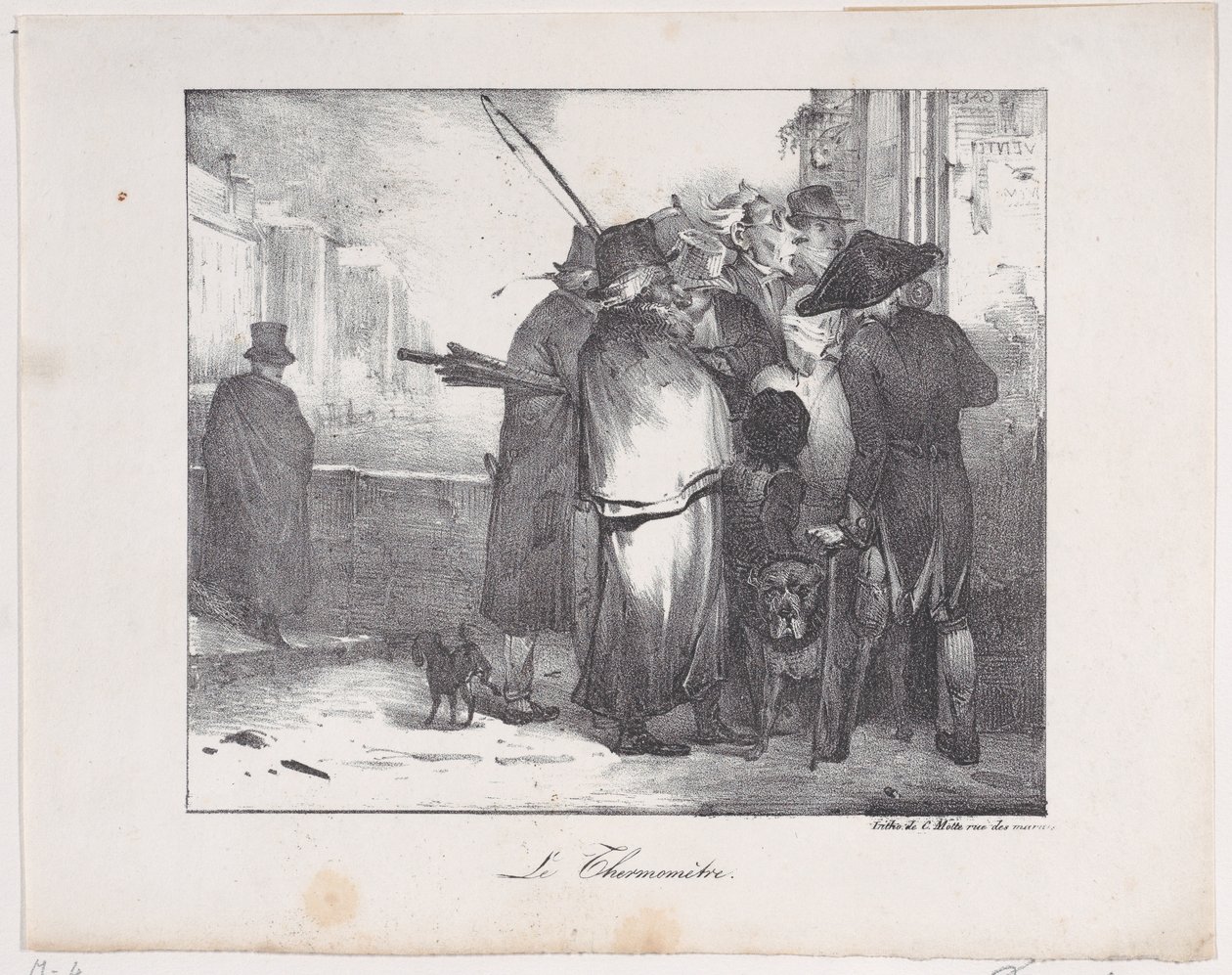Termometre, 1823. by Alexandre Gabriel Decamps
