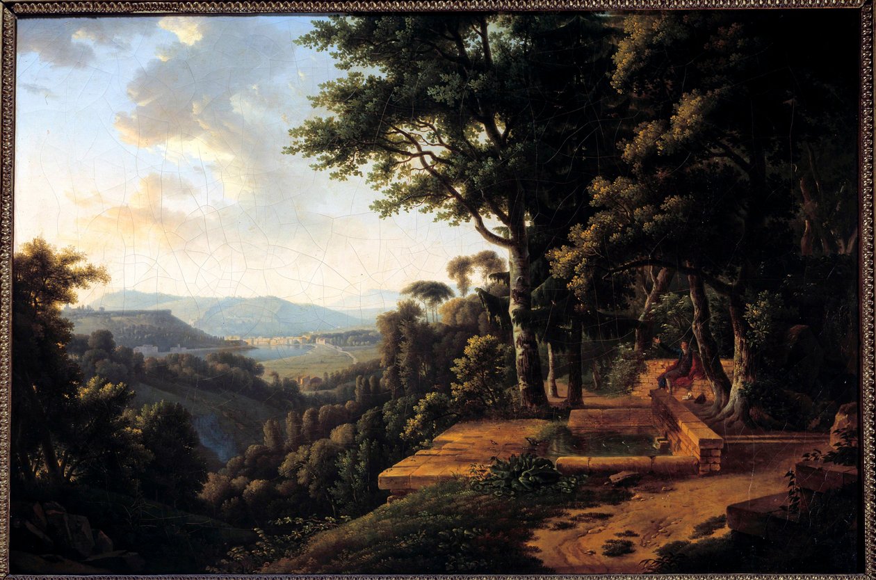 Filozof Jean Jacques Rousseau (1712-1778) 1770 yılında Lyon yakınlarındaki Parc de la Rochecordon