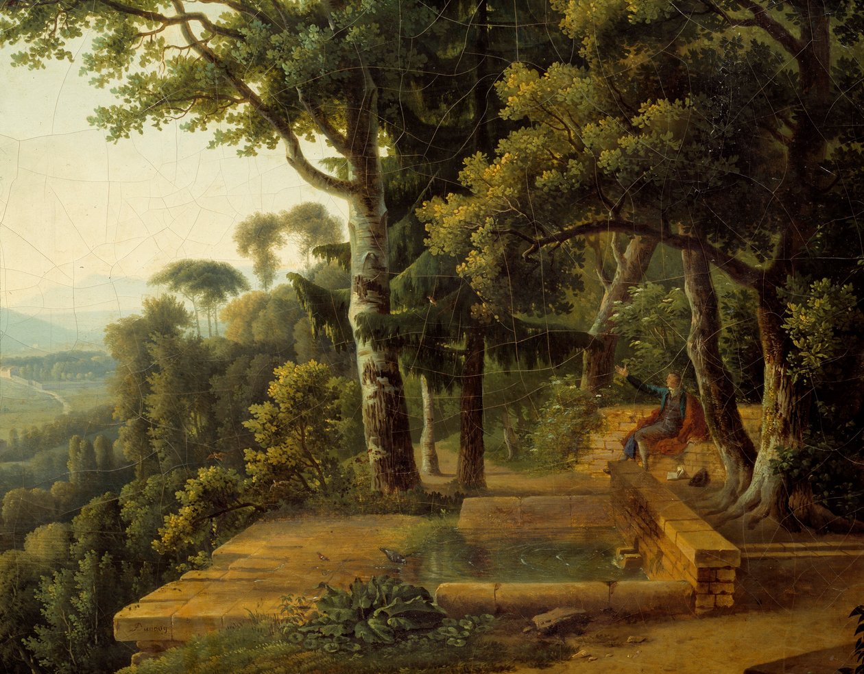 Filozof Jean Jacques Rousseau (1712-1778) 1770 yılında Lyon Detail yakınlarındaki Parc de la Rochecordon