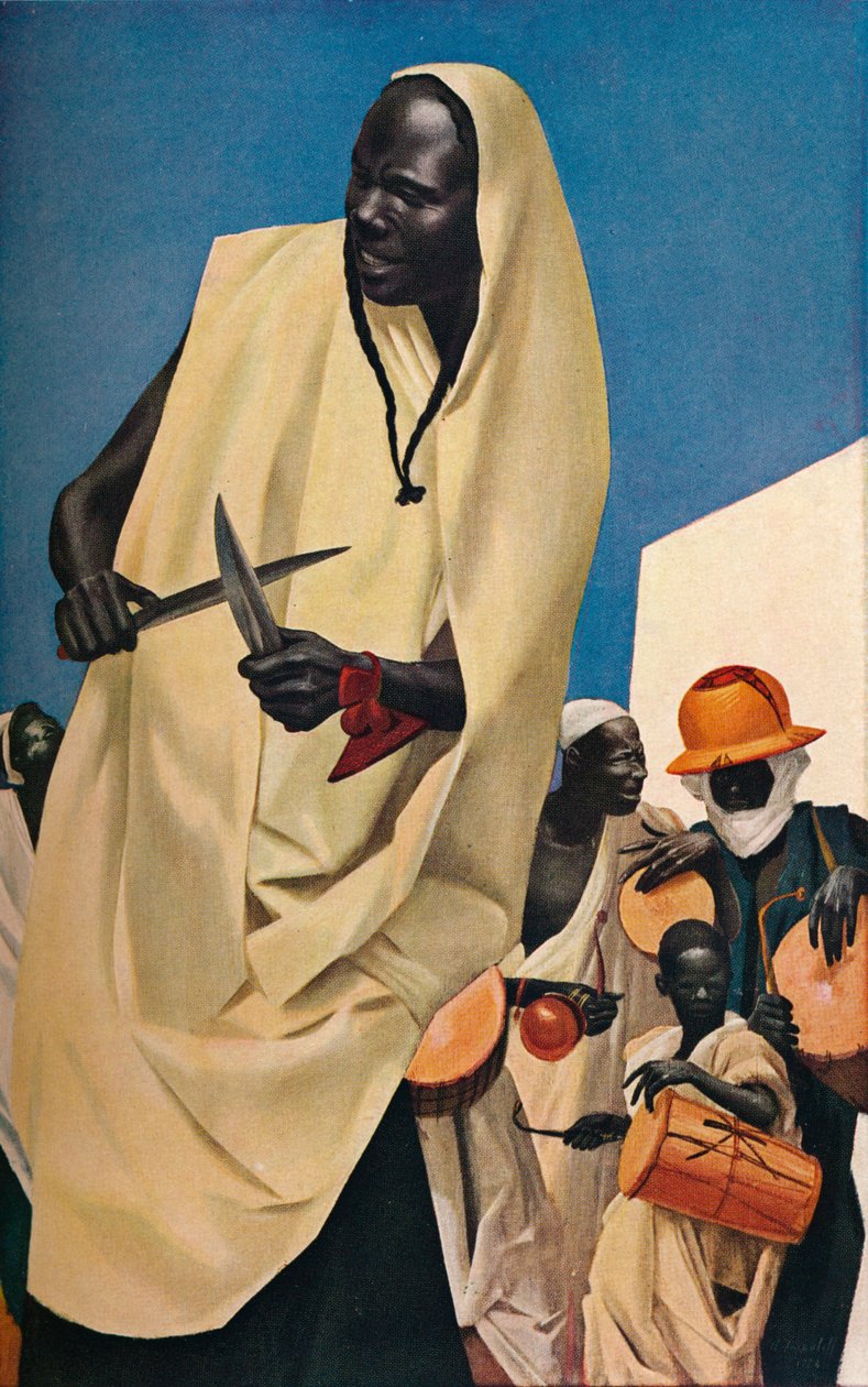 Kuli-Kuta Dansı, Niamey, 1926 by Alexandre Jacovleff