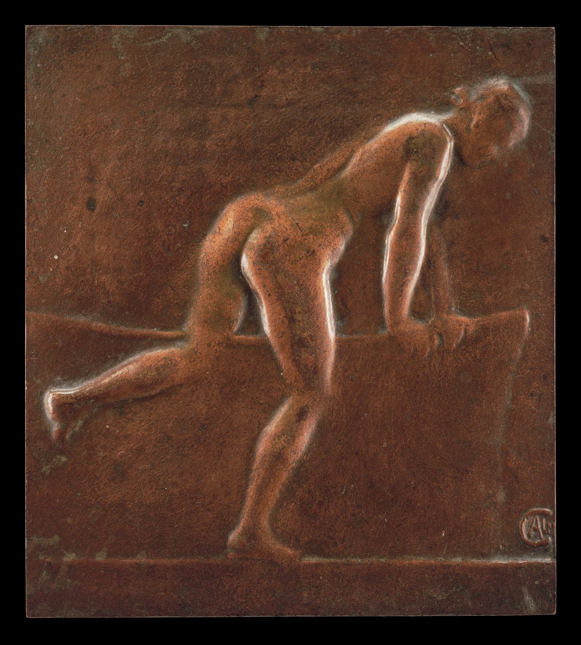 Yüzücü, c. 1890. by Alexandre Louis Marie Charpentier