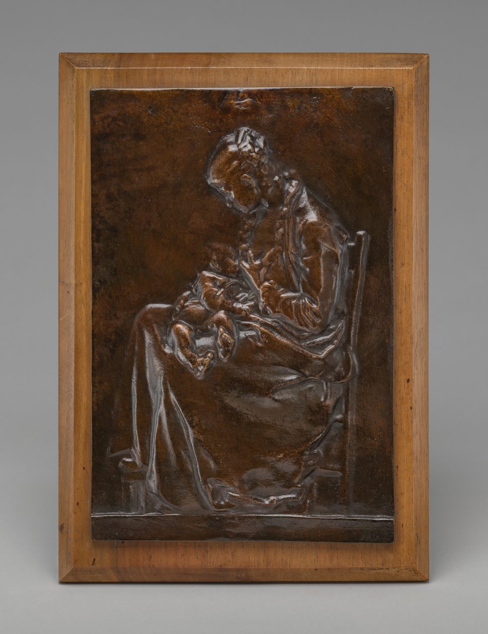 Annelik veya Çocuk Emziren Genç Kadın, model 1882. by Alexandre Louis Marie Charpentier