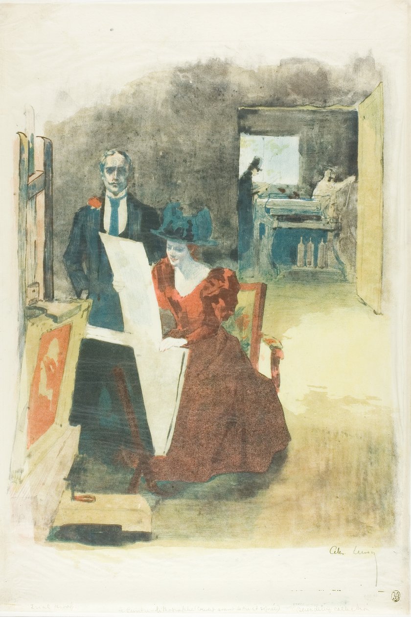 Portföy için kapak, The Painters-Lithographers (Les Peintres Lithographes) by Alexandre Lunois