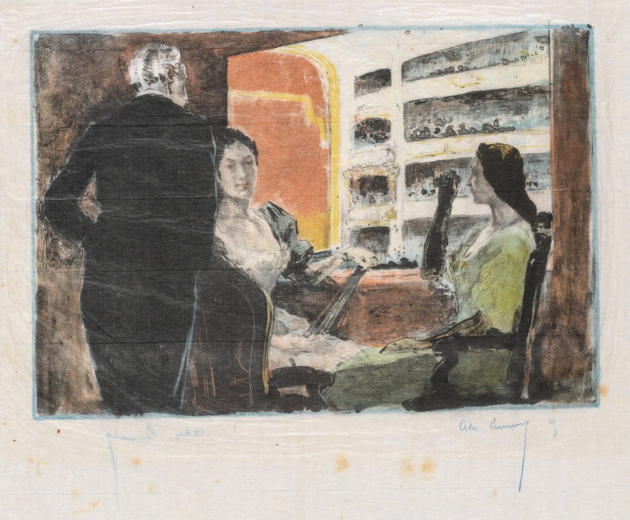 Opera Kutusu La Loge de LOpera, 1894. by Alexandre Lunois