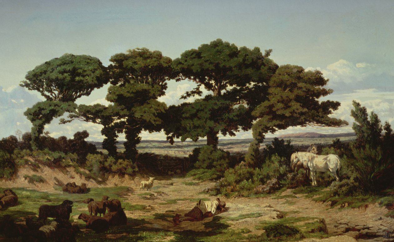 Kertregonnec Meşeleri, c.1869-70 by Alexandre Sege