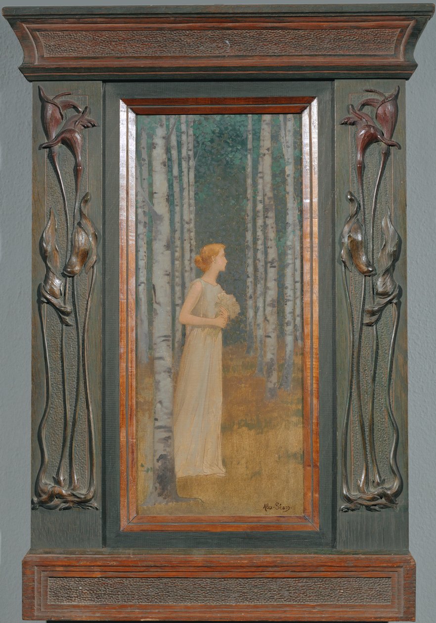 Bir kadın geçiyor (tuval üzerine resim) by Alexandre Seon