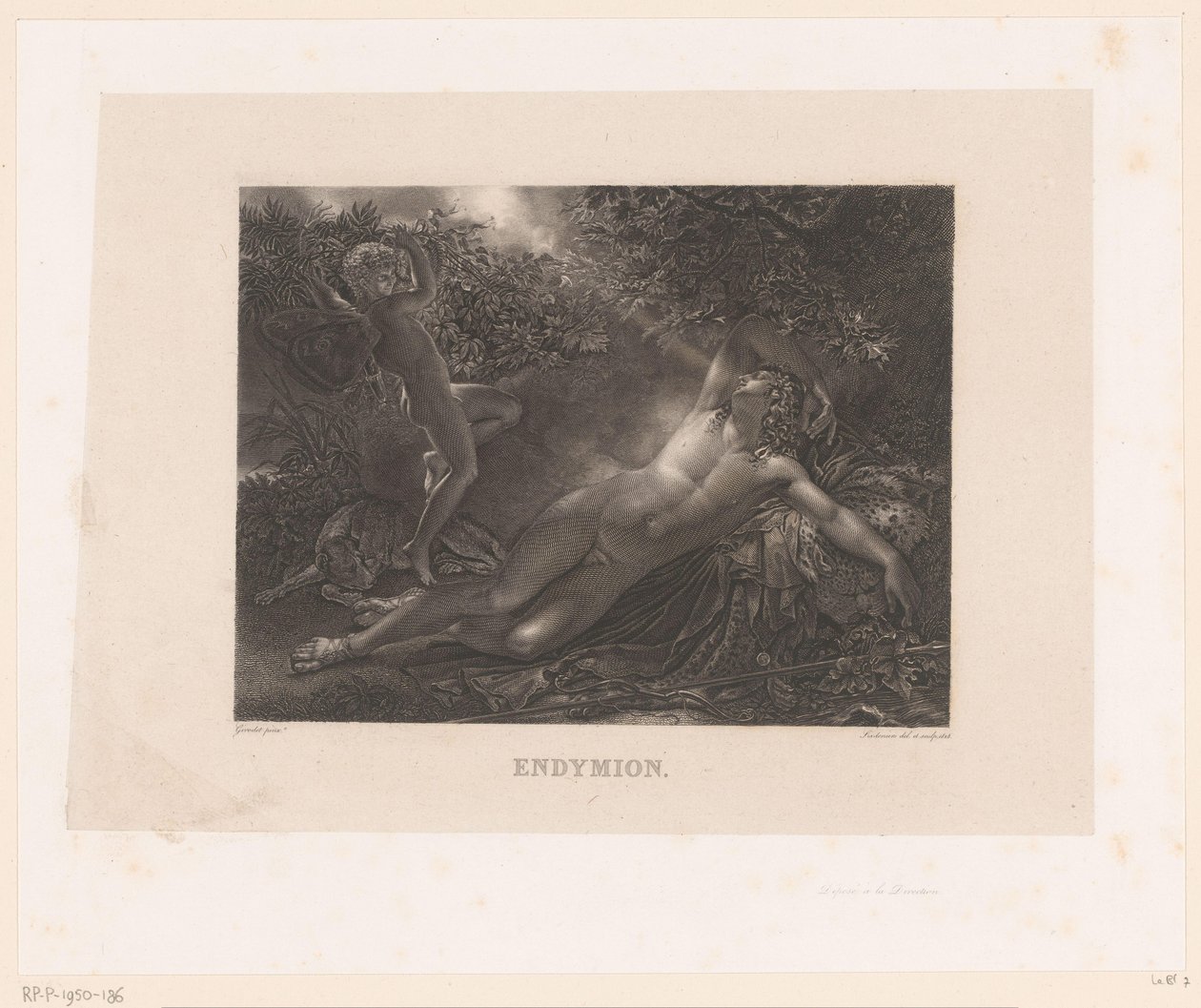 Endymion ön kapı Diana Endymion (nesne üzerindeki başlık) by Alexandre Vincent Sixdeniers