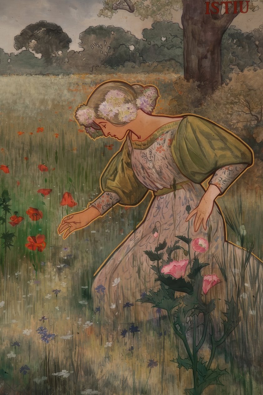 Yaz Alegorisi by Alexandre de Riquer