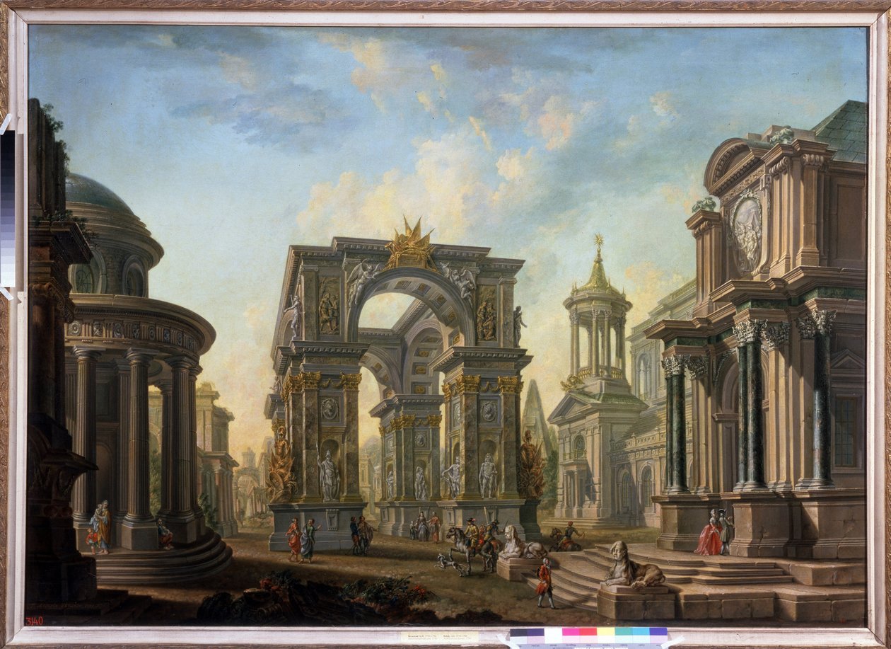 Mimari fantezi. Alexei İvanoviç Belsky
