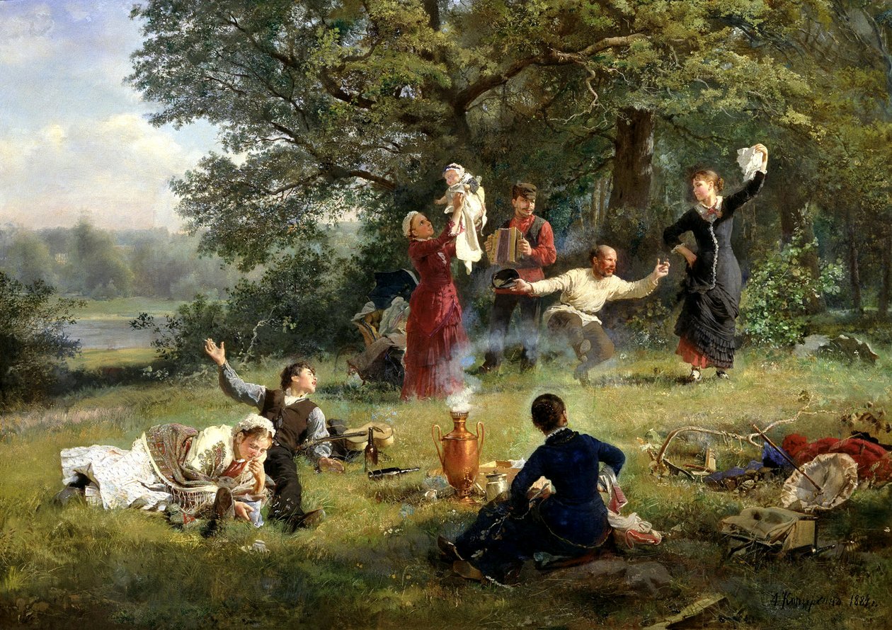 Pazar, 1884. by Alexei Ivanovich Korzukhin
