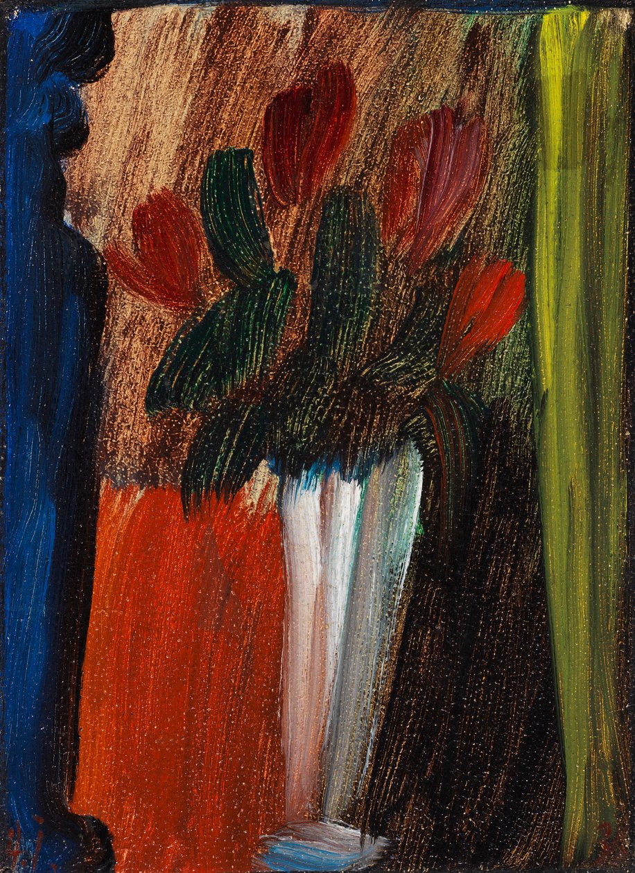 Beyaz Vazoda Natürmort Çiçekler, 1936. by Alexei Javlensky von