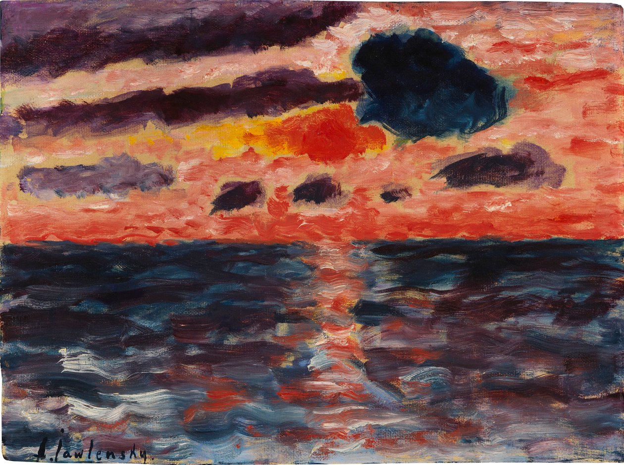 Günbatımı, Börkum, 1928. by Alexei Javlensky von