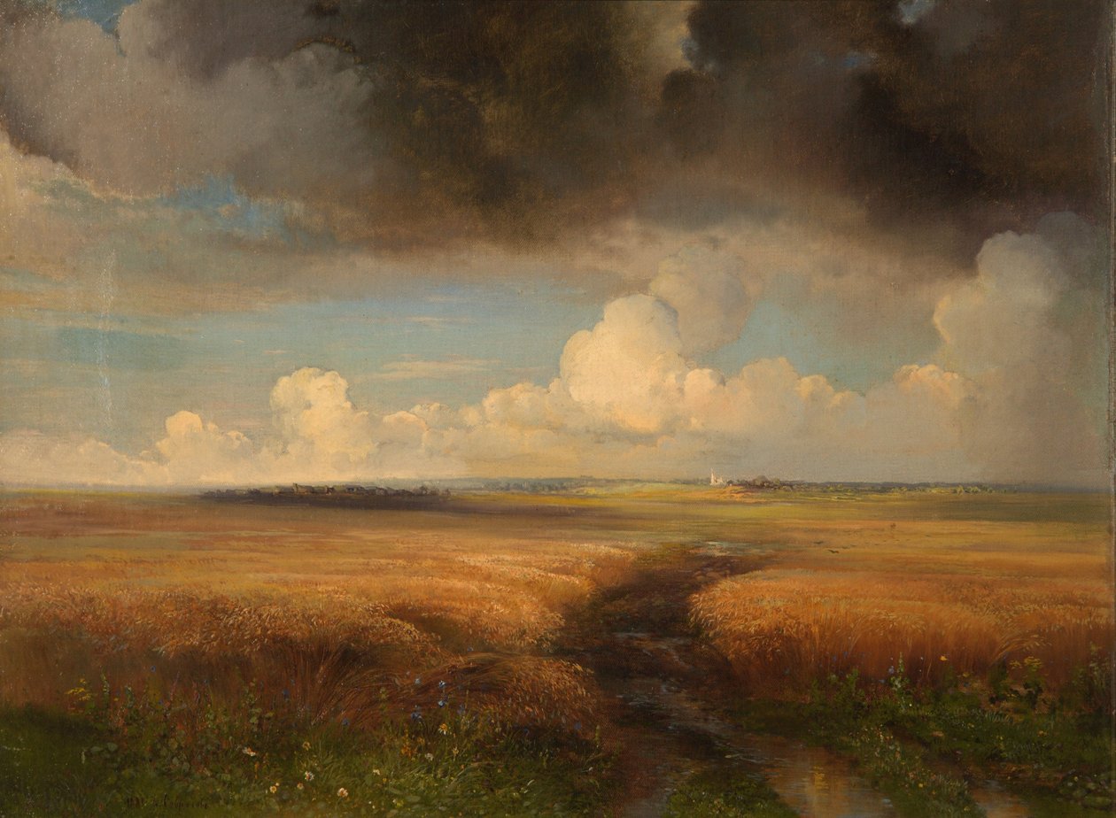 Çavdar tarlası, 1881. by Alexei Kondratyevich Savrasov
