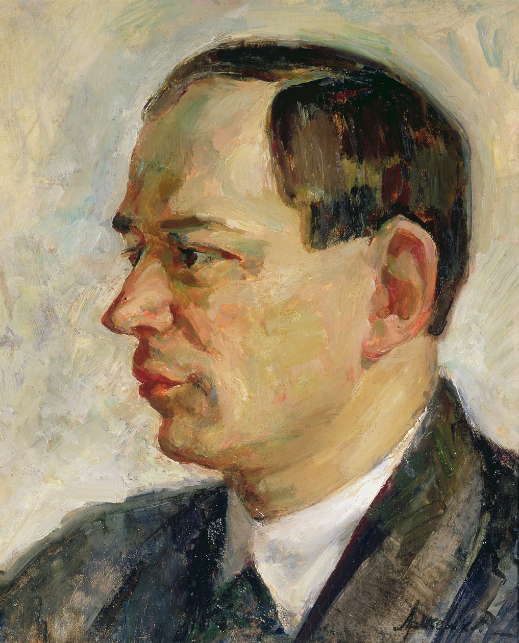 Vissarion Shebalin'in Portresi (1902-63) 1933 (tuval üzerine yağlı boya) by Alexei Nikolayevich Arzhenikov