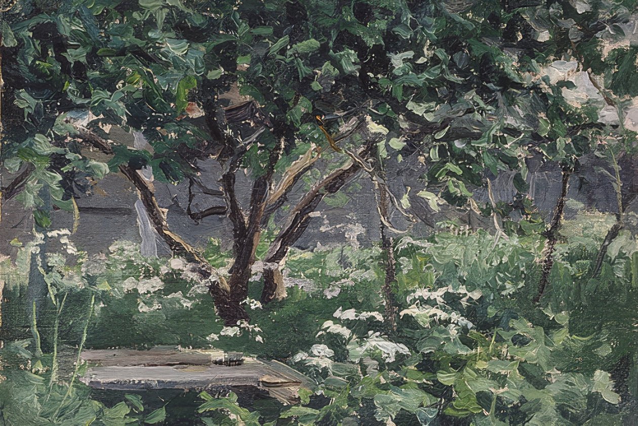 Bahçenin bir köşesi. 1900-10 by Alexei Steipanovitch Stepanov