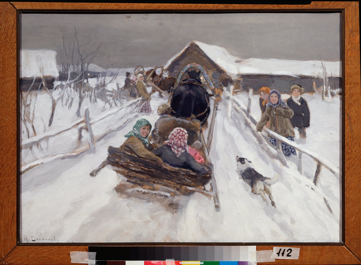 Shrovetide Sırasında Araba Sürmek - Alexei Stepanovich Stepanov