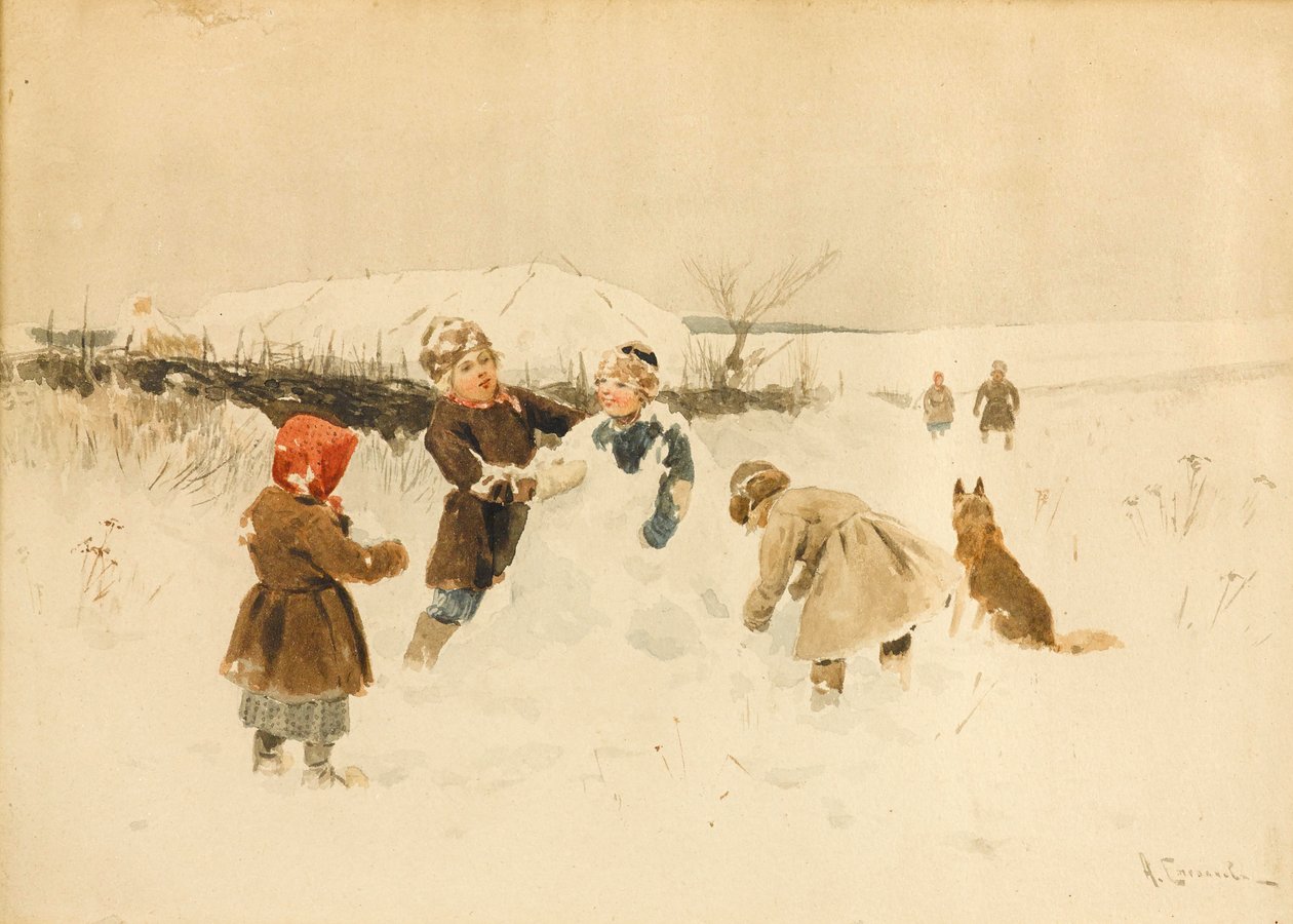Kardan Adam Yapmak, 1891. by Alexei Stepanovich Stepanov