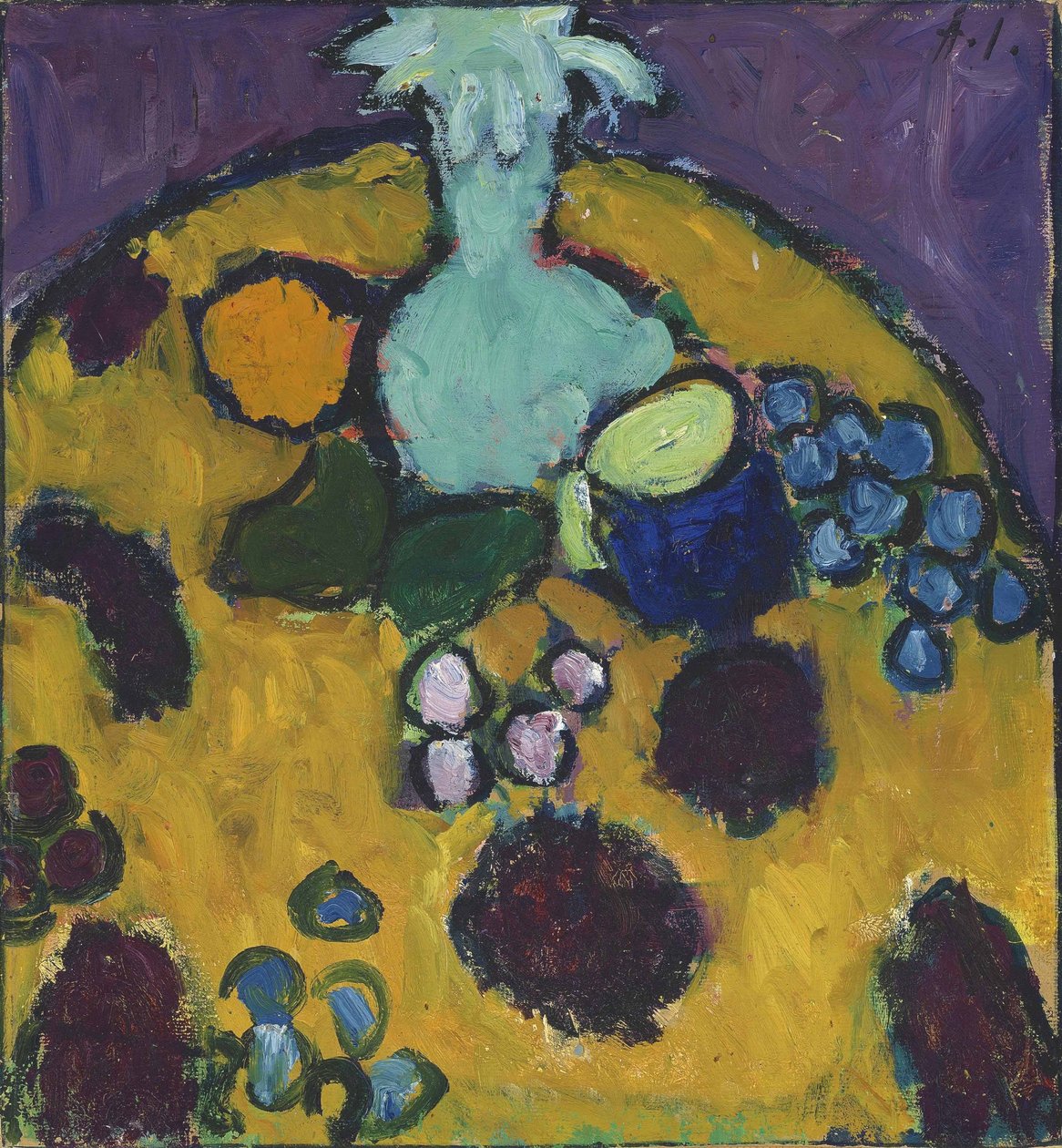 Natürmort işlemeli battaniyeler by Alexej von Jawlensky