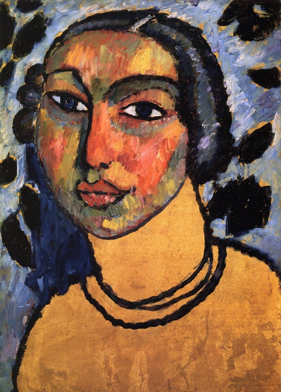 Yahudi Bir Kadın, c.1912 by Alexej von Jawlensky
