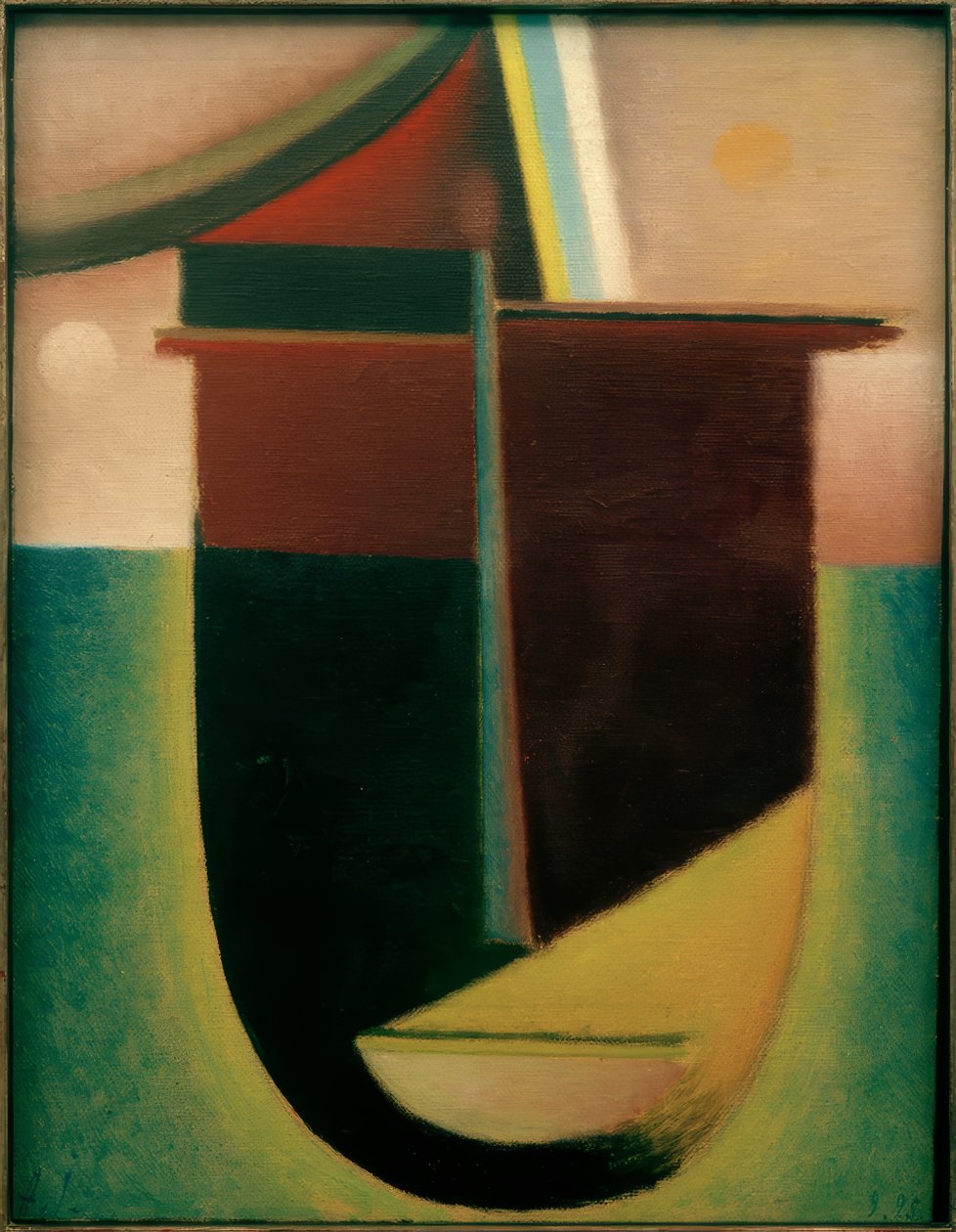 Soyut kafa: ışık ve karanlık by Alexej von Jawlensky