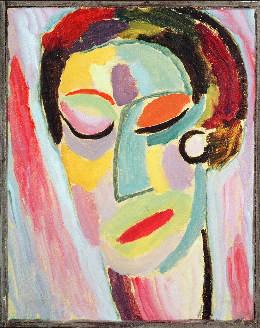 Kapalı gözler by Alexej von Jawlensky