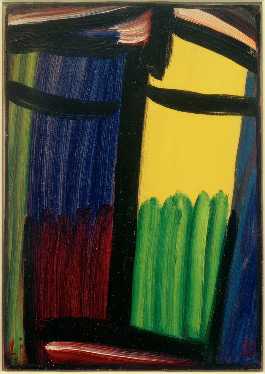 Büyük Meditasyon: Vaftizci Yahya, 1936 by Alexej von Jawlensky