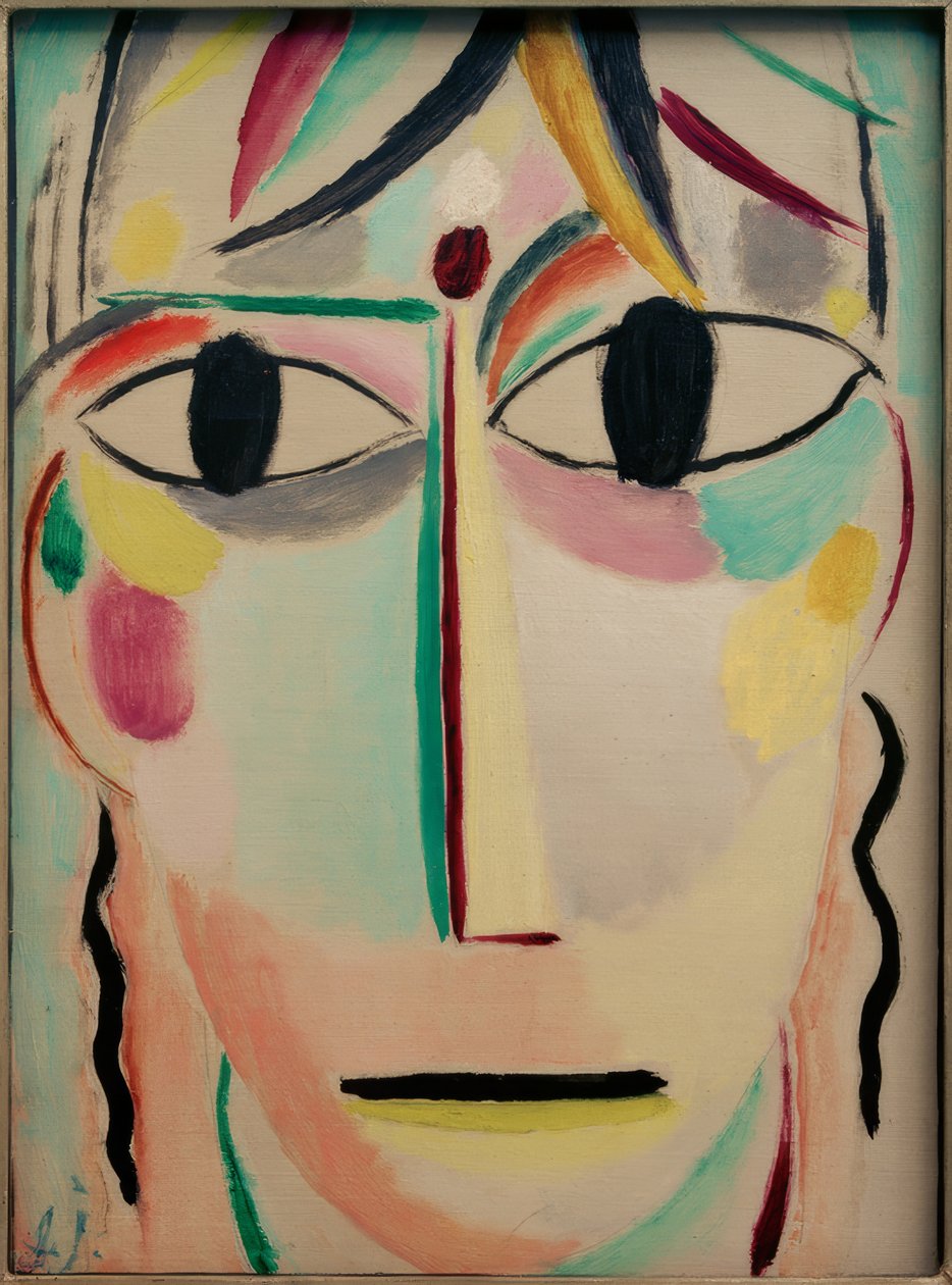 Kurtarıcı yüz: beklenti by Alexej von Jawlensky