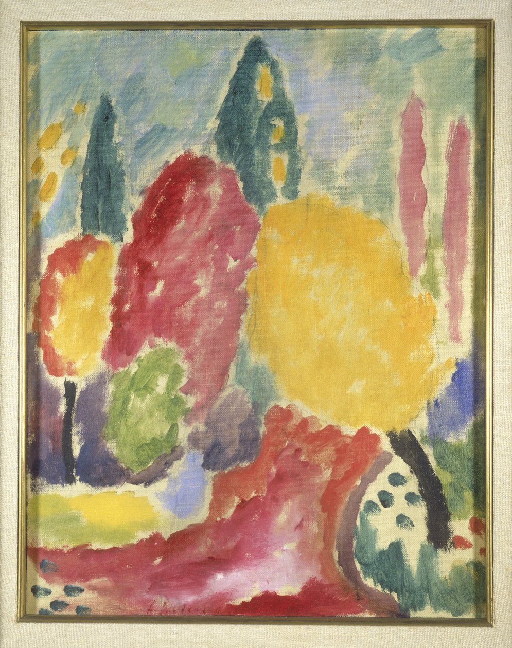 Büyük Varyasyon: Sonbahar, 1915 (gemiye monte edilmiş tuval üzerine yağlıboya) by Alexej von Jawlensky