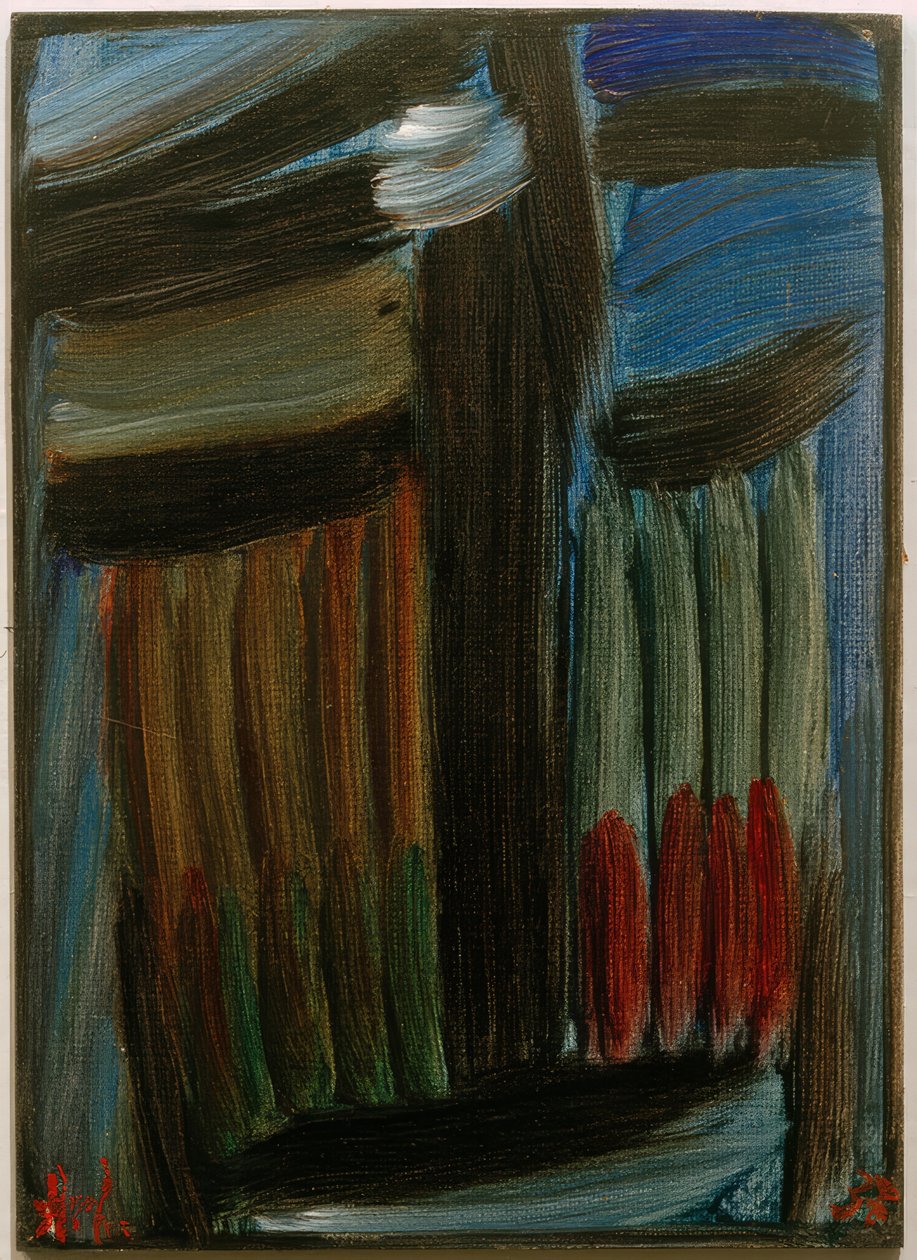 Meditasyon: mavi bir gecede yalnızlık by Alexej von Jawlensky