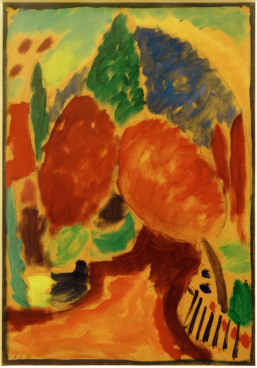 Varyasyon: turuncu yol by Alexej von Jawlensky
