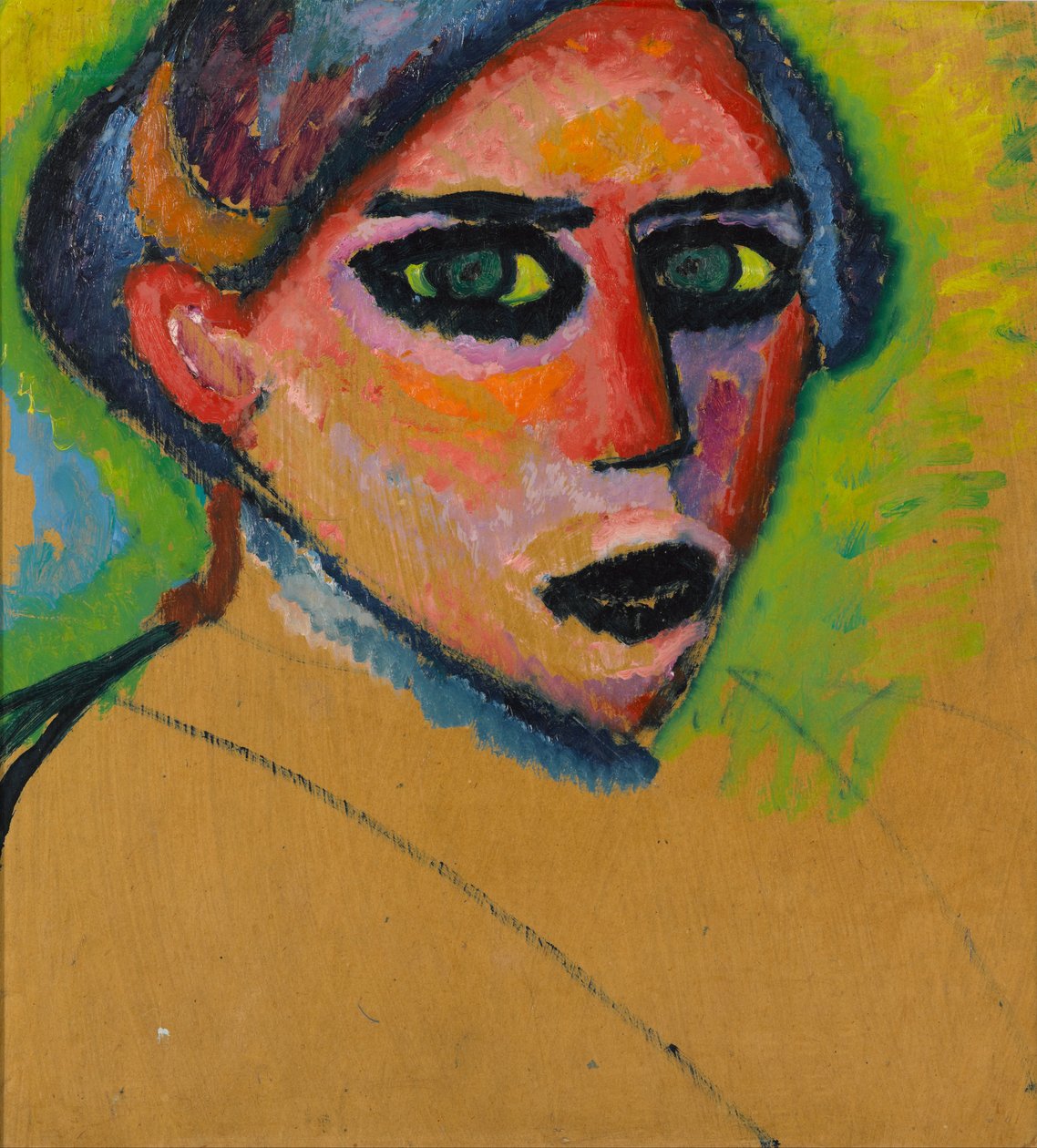 kadının yüzü by Alexej von Jawlensky