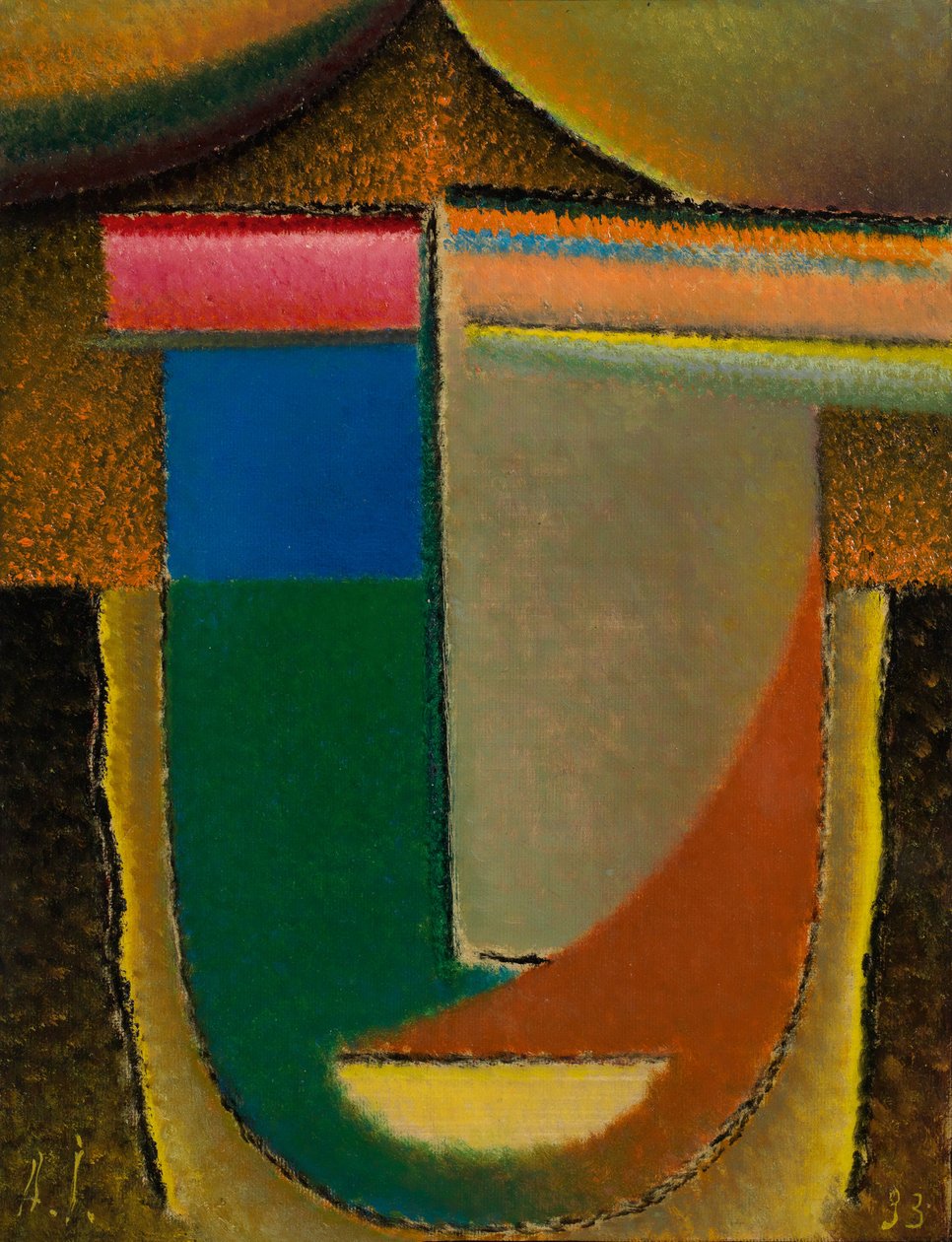 Soyut Kafa Afrika, 1933 by Alexej von Jawlensky