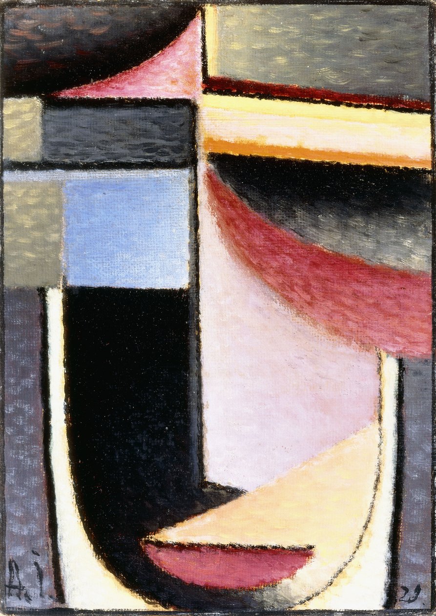 Soyut Kafa: Kadeh Beni Geçti, 1929 by Alexej von Jawlensky