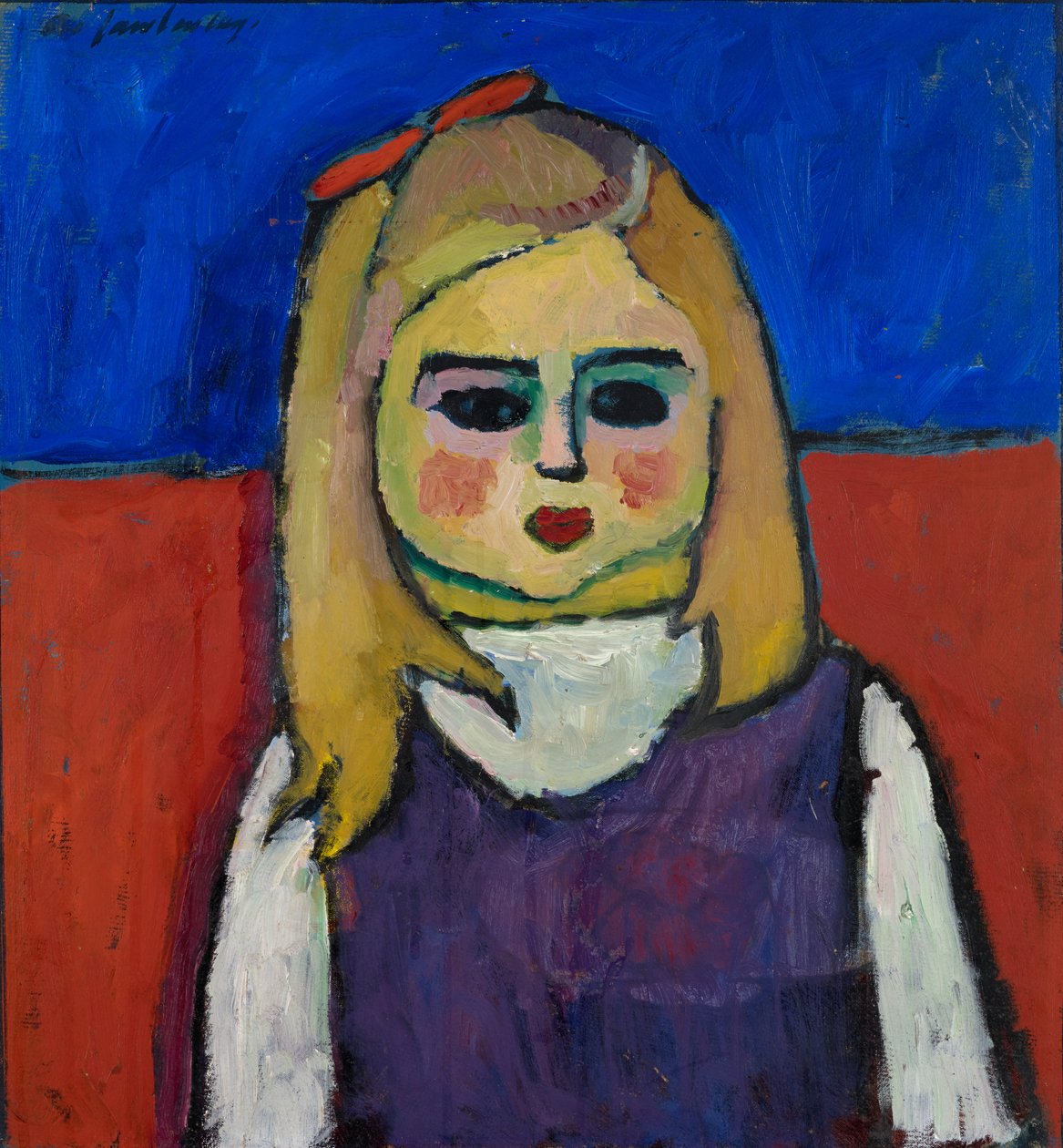 Child, c.1909 (karton üzerine tempera üzerine yağlı boya) by Alexej von Jawlensky
