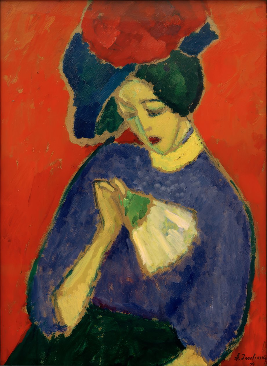 Bir hayranı olan bayan by Alexej von Jawlensky