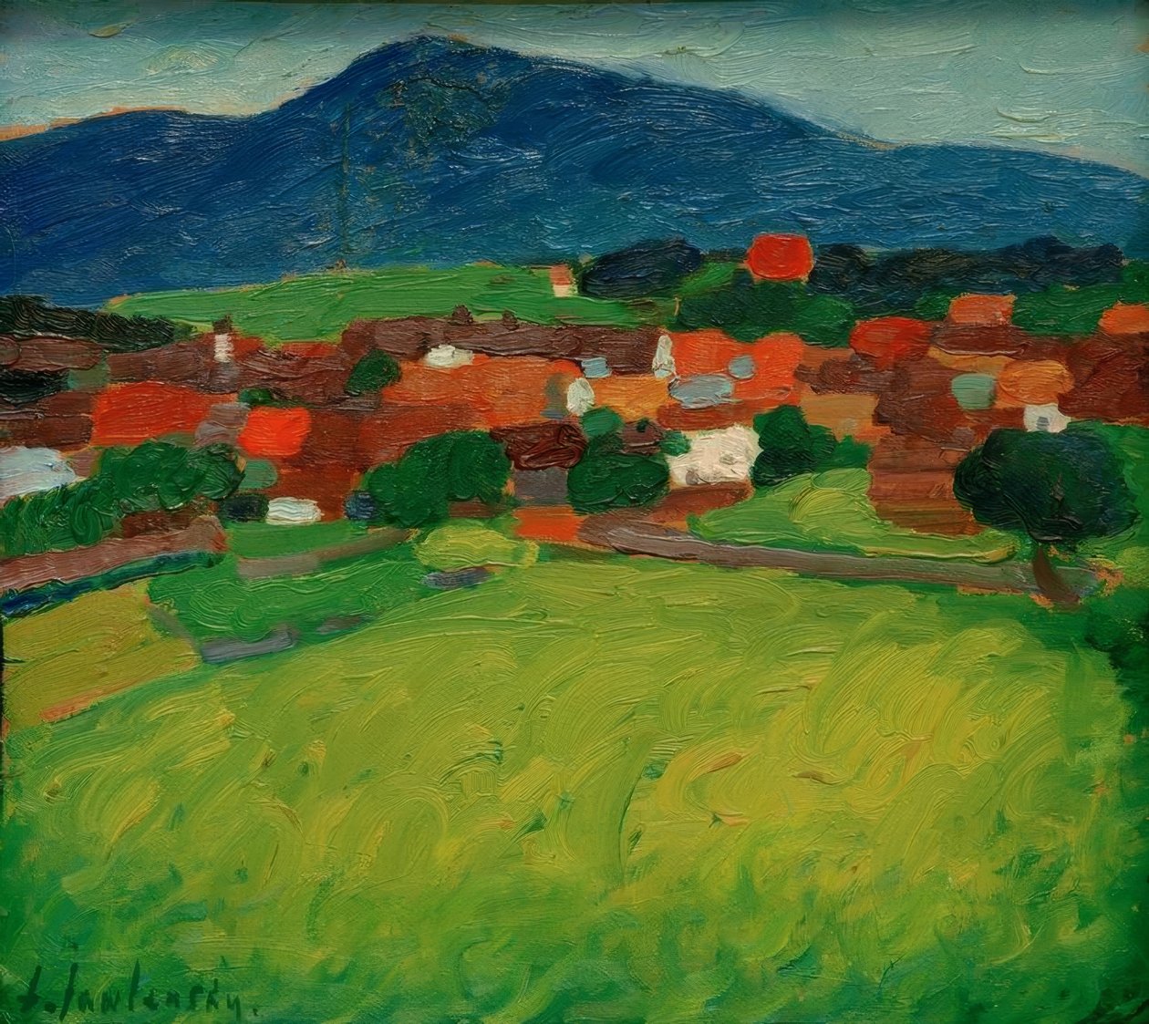 Murnau köyü by Alexej von Jawlensky