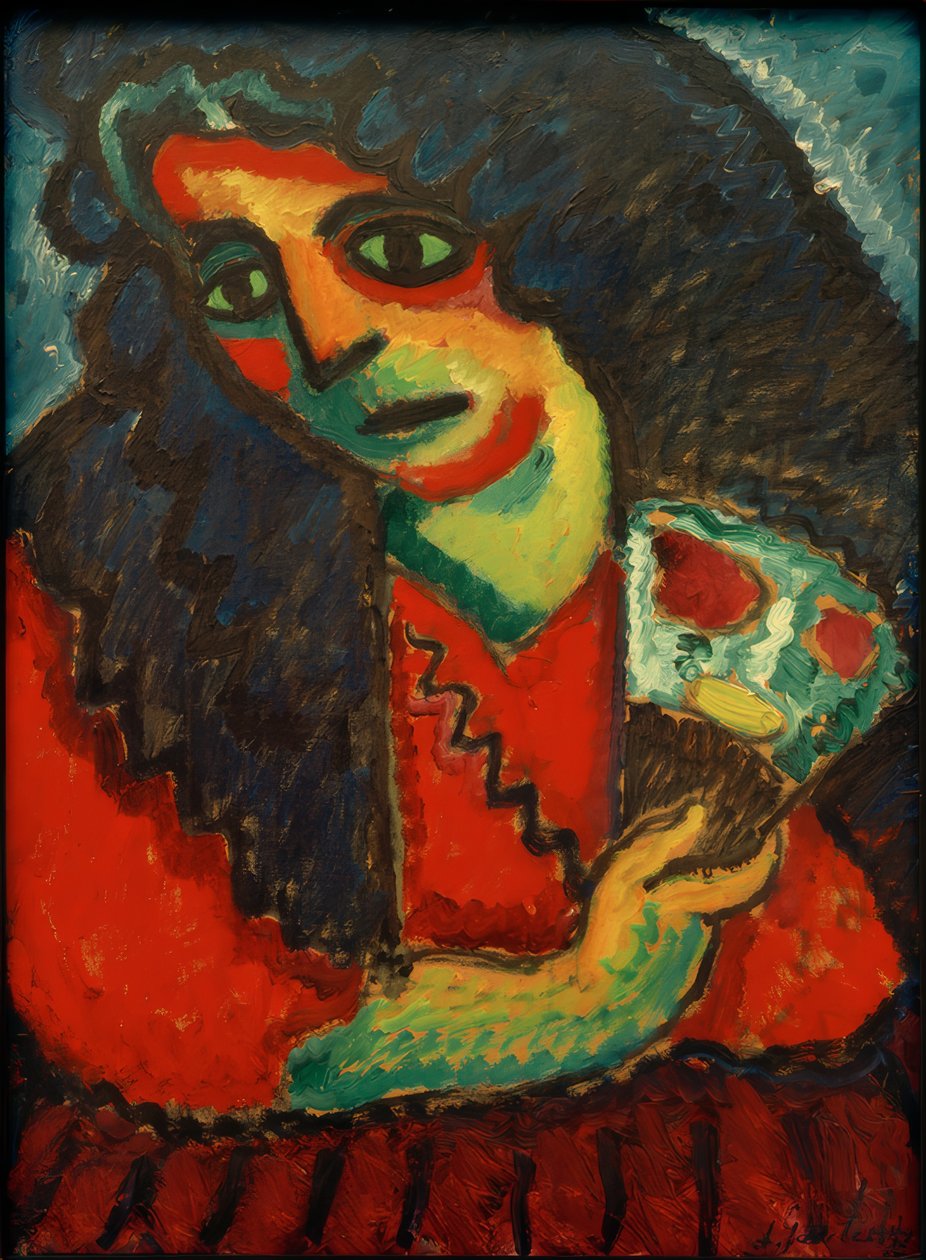 hayranı olan kadın by Alexej von Jawlensky