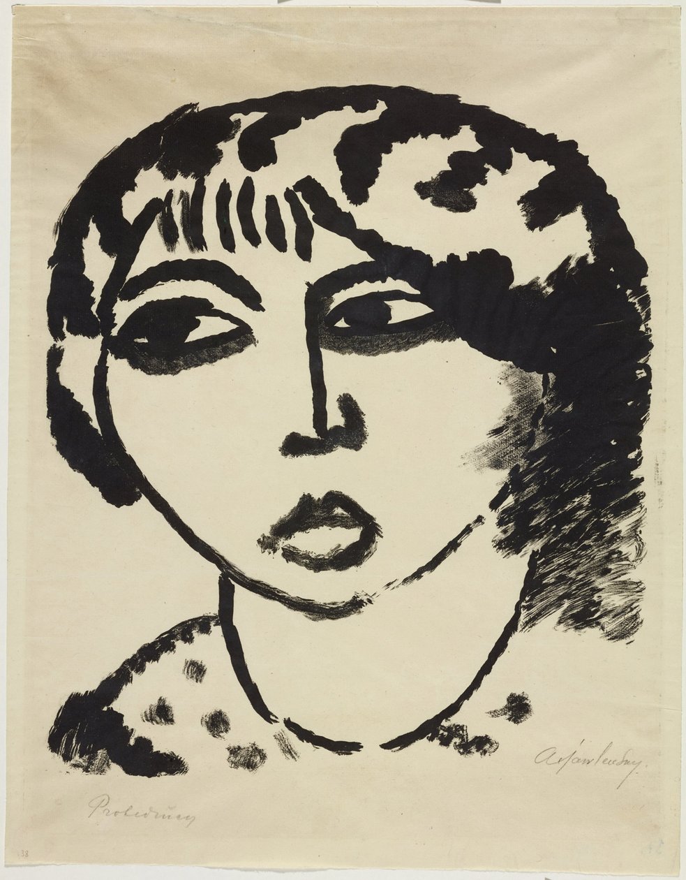 kadın kafası by Alexej von Jawlensky