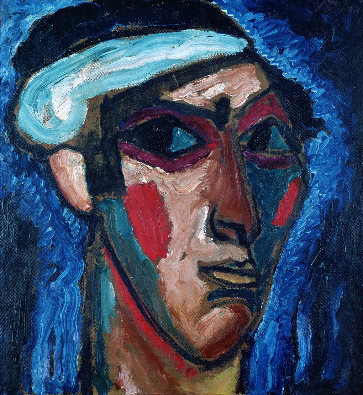 Bir Adamın Başı (Alexander Sacharoff), c.1911 by Alexej von Jawlensky