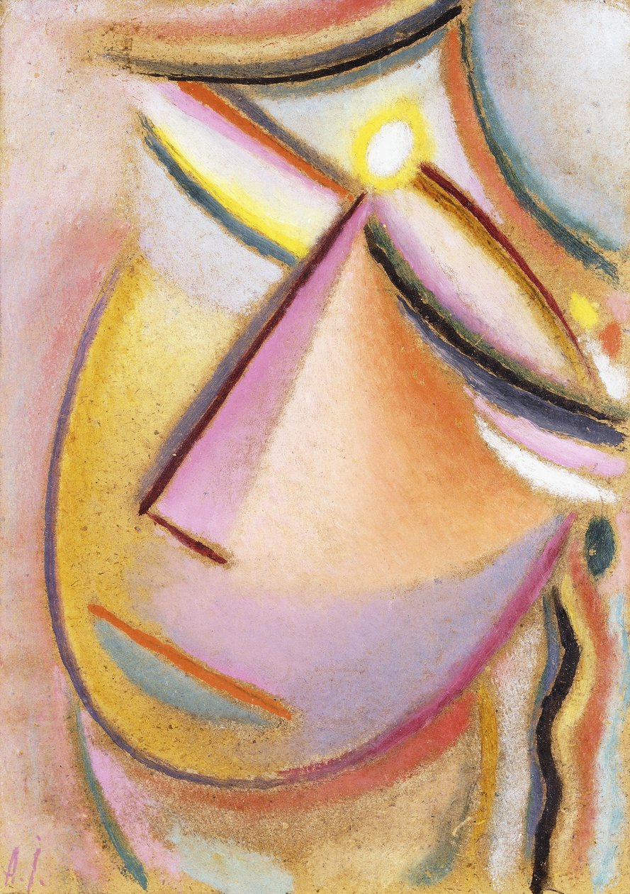 Kurtarıcı Yüz: Devirme Kafa, 1923 by Alexej von Jawlensky